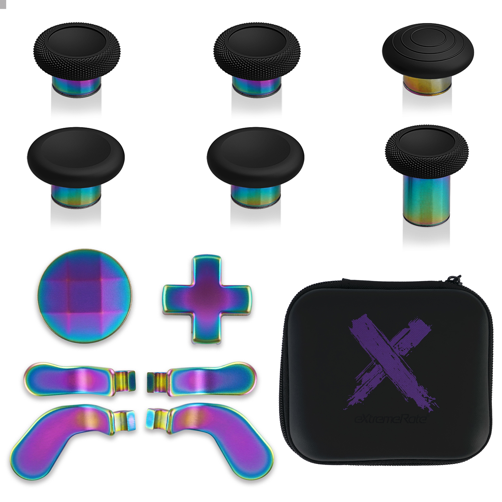 Metal Paddle Thumbsticks D-pad Swappable Part for Xbox Elite Series 2 Controller