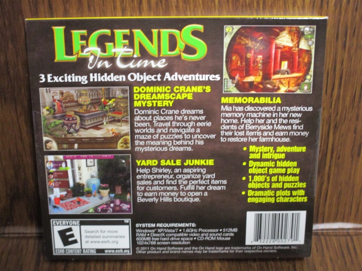 Video Game PC Wholesale Lot of 10 Legends In Time NEW SEALED Jewel