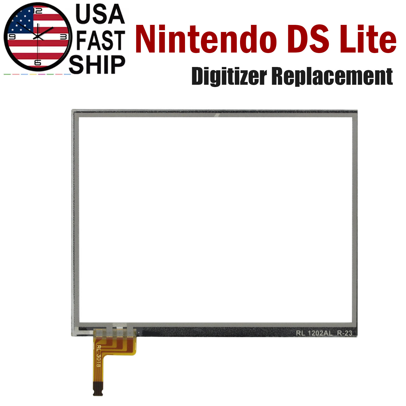 Original Digitizer Touch Screen Glass For Nintendo DS Lite NDSL – Bottom Screen