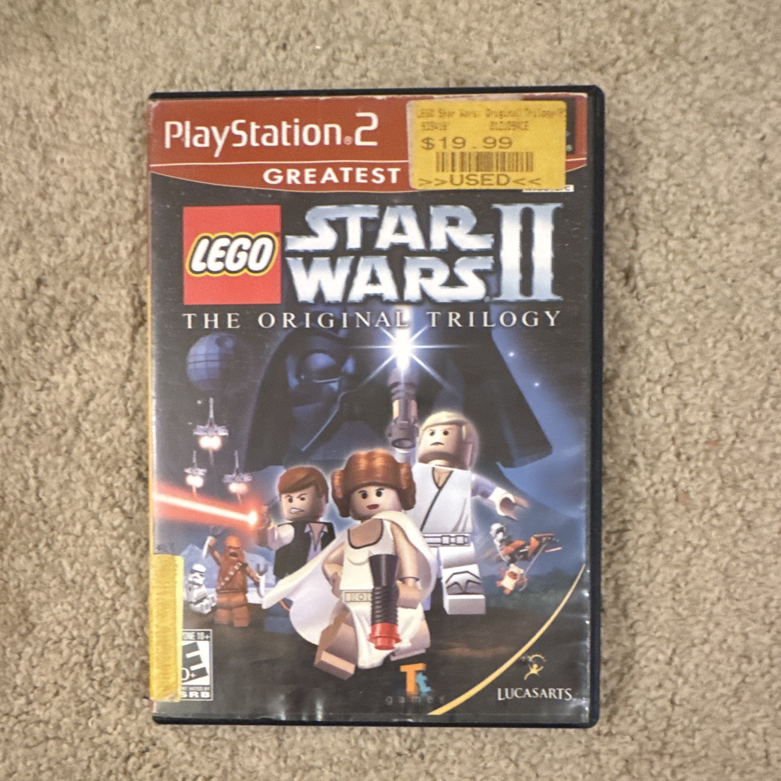 Sony PlayStation 2 PS2 SCPH-30001 Console w/ A/V Cable + Games Lot (GTA)