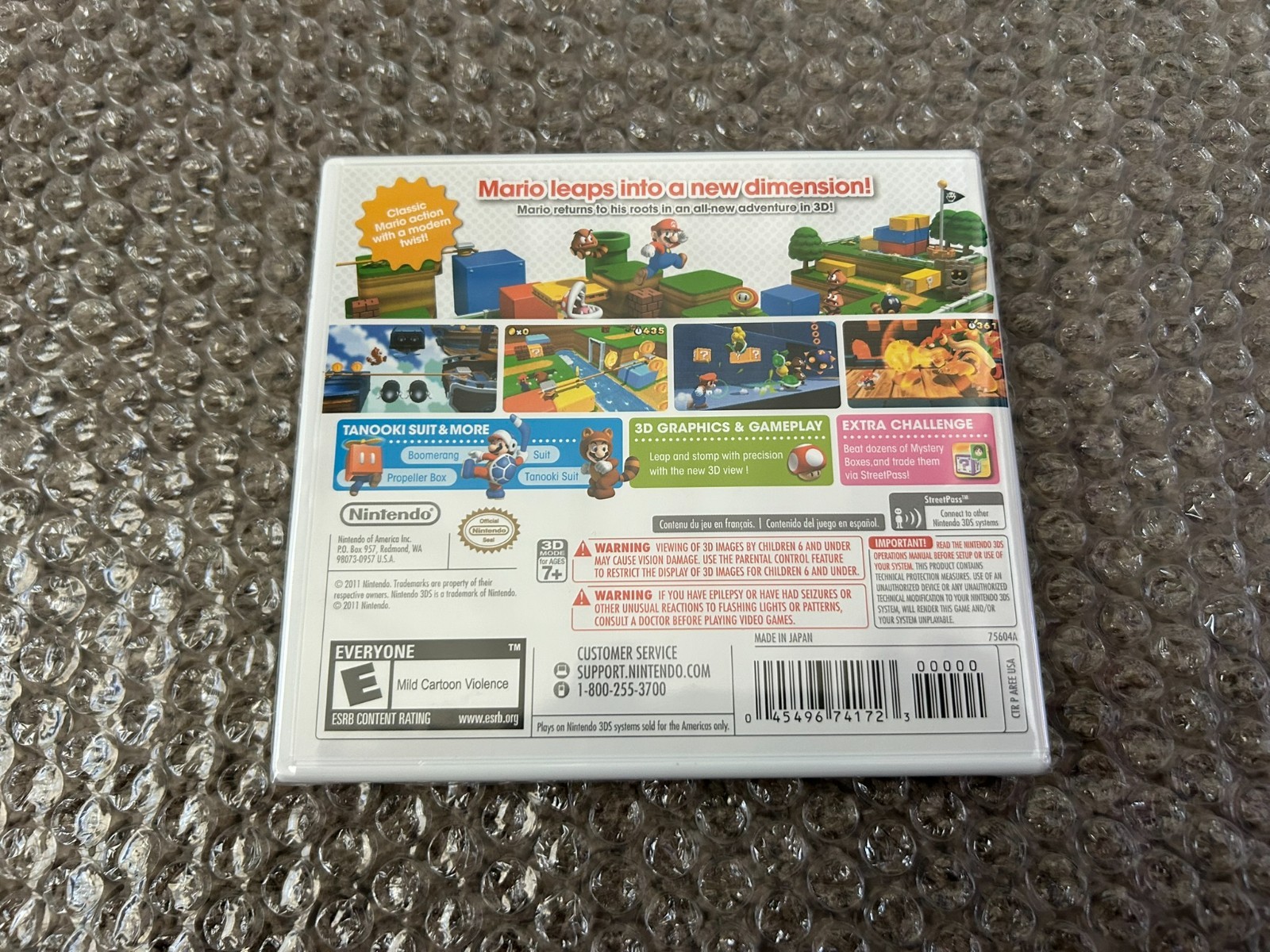 Super Mario 3D Land Nintendo 3DS Factory Sealed! First Print White Case