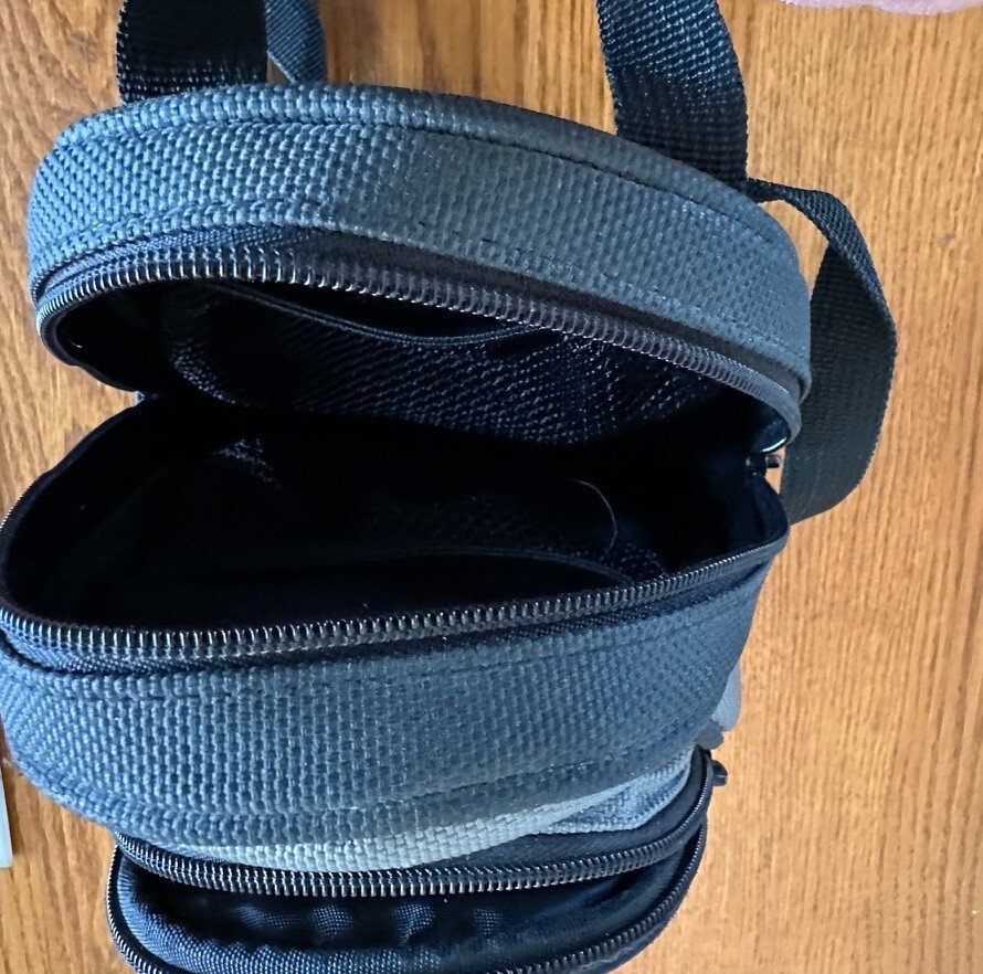 Game Boy Advance Carrying Case Mini Backpack Black and Gray