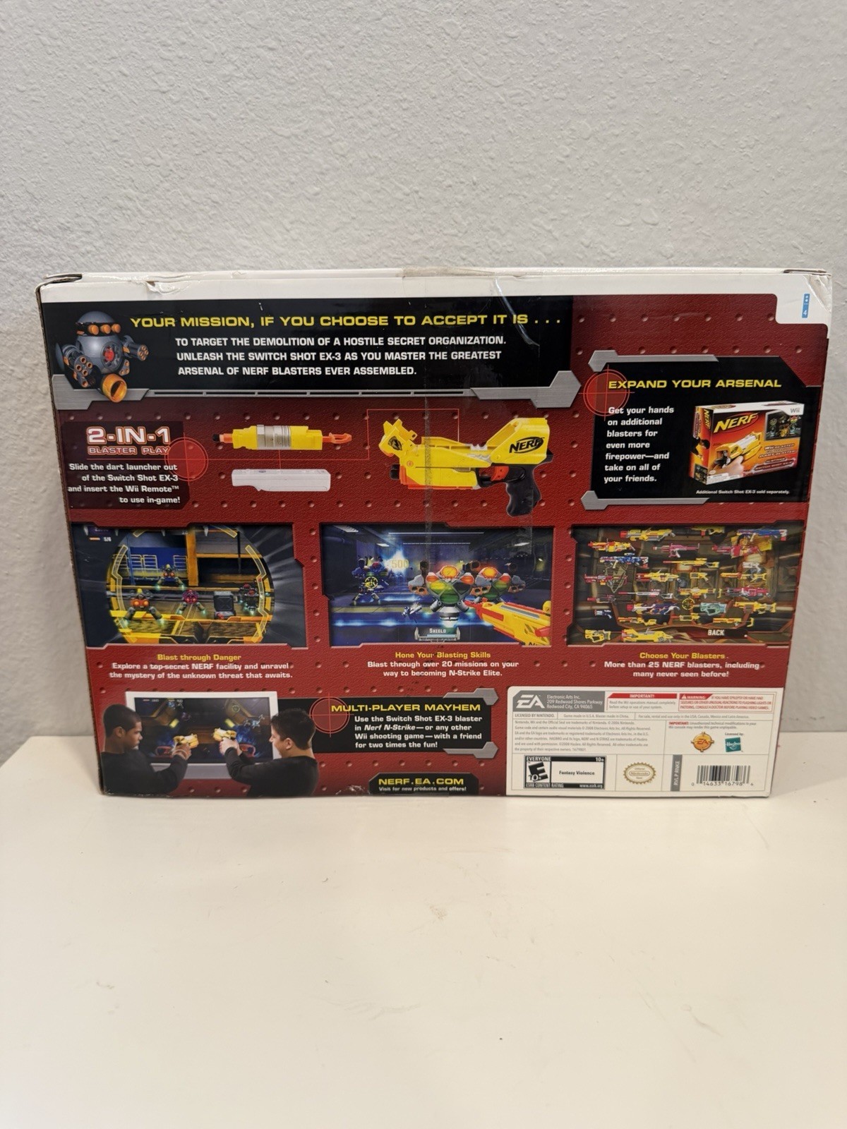 Nerf N-Strike Action Pack (Nintendo Wii) 2-Player 2-in-1 Blaster Play
