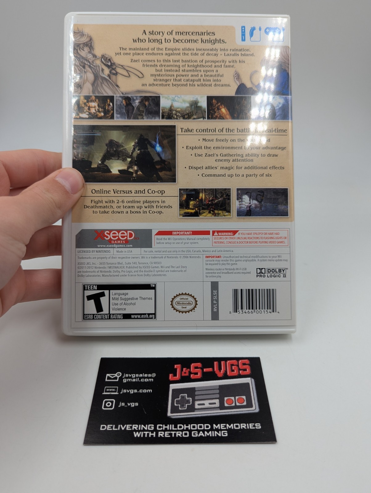 The Last Story Wii CIB w/ Art Book & Soundtrack Tested Working