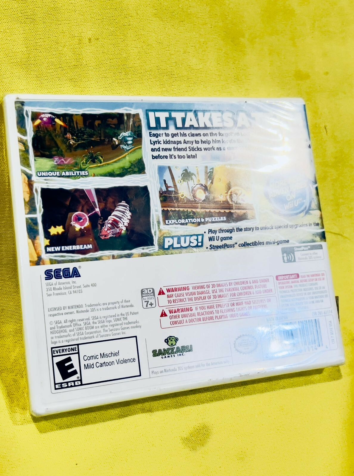 3DS – Sonic Boom: Shattered Crystal – Nintendo 3DS