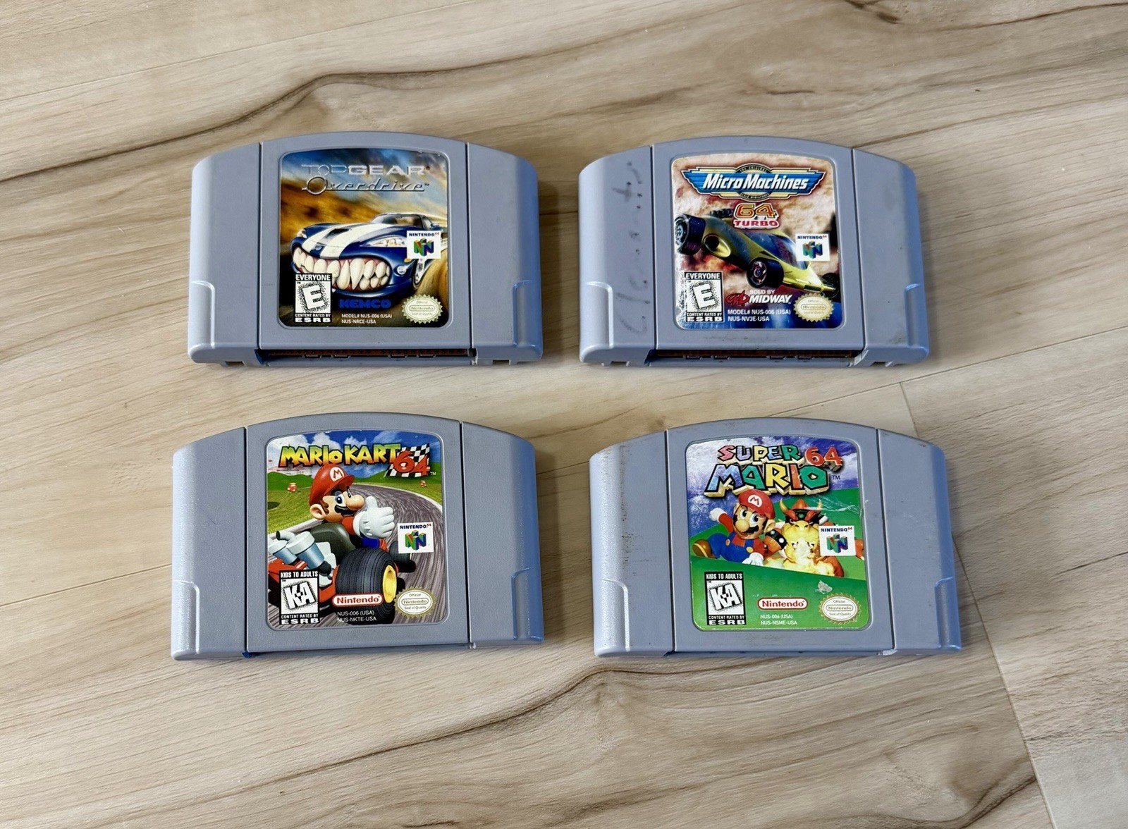 Nintendo 64 N64 System Console Mario Bundle Lot W/ Controllers – Tested