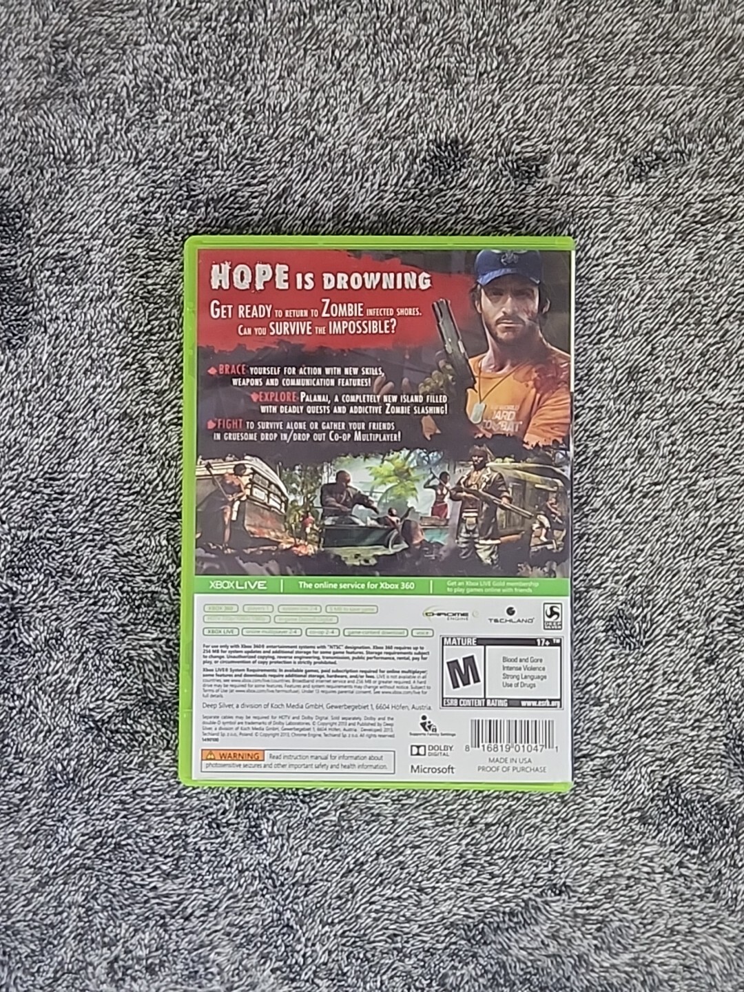 Dead Island: Riptide (Microsoft Xbox 360) Tested & Working Complete W/Manual