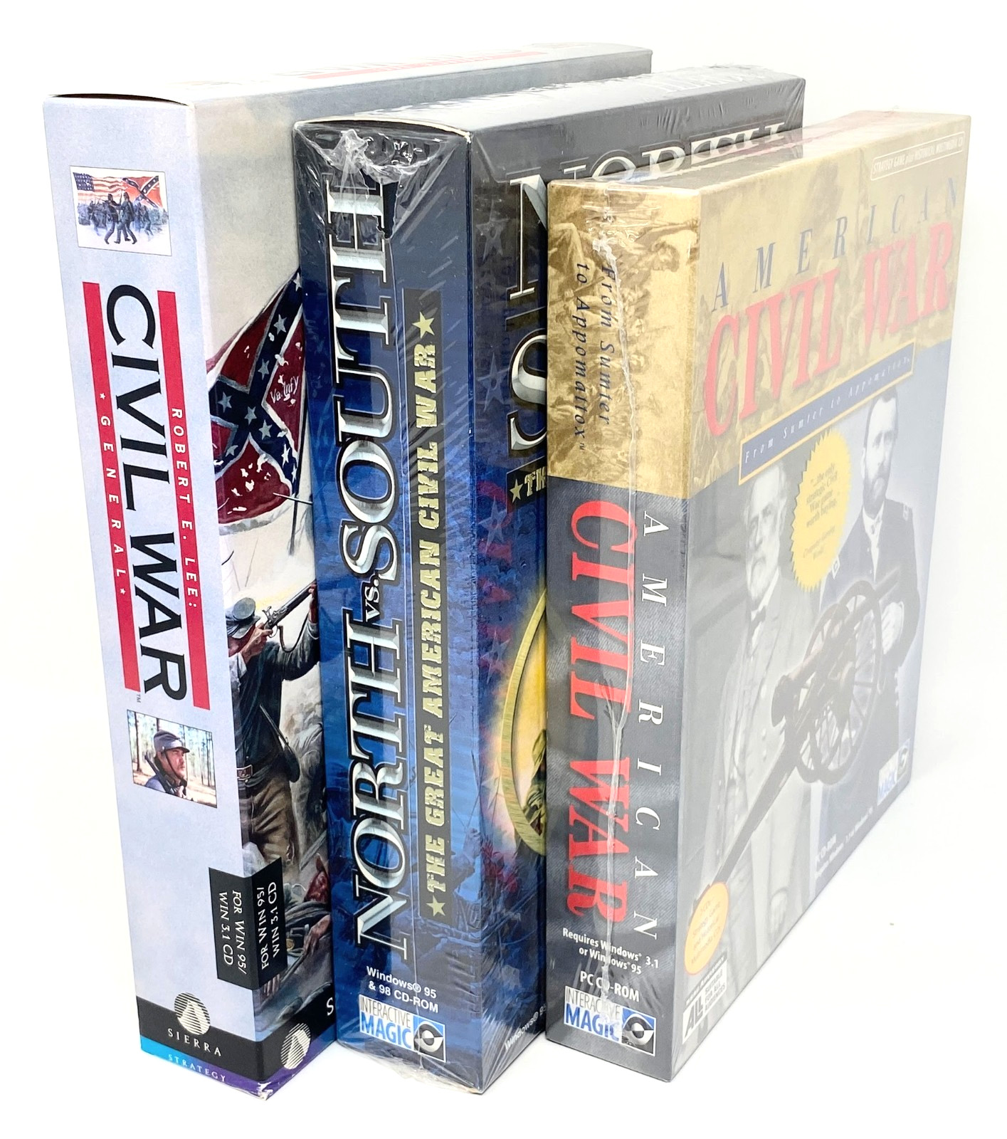 Lot of 3 Civil War PC Games – North VS South, American Civil War… VG/NEW