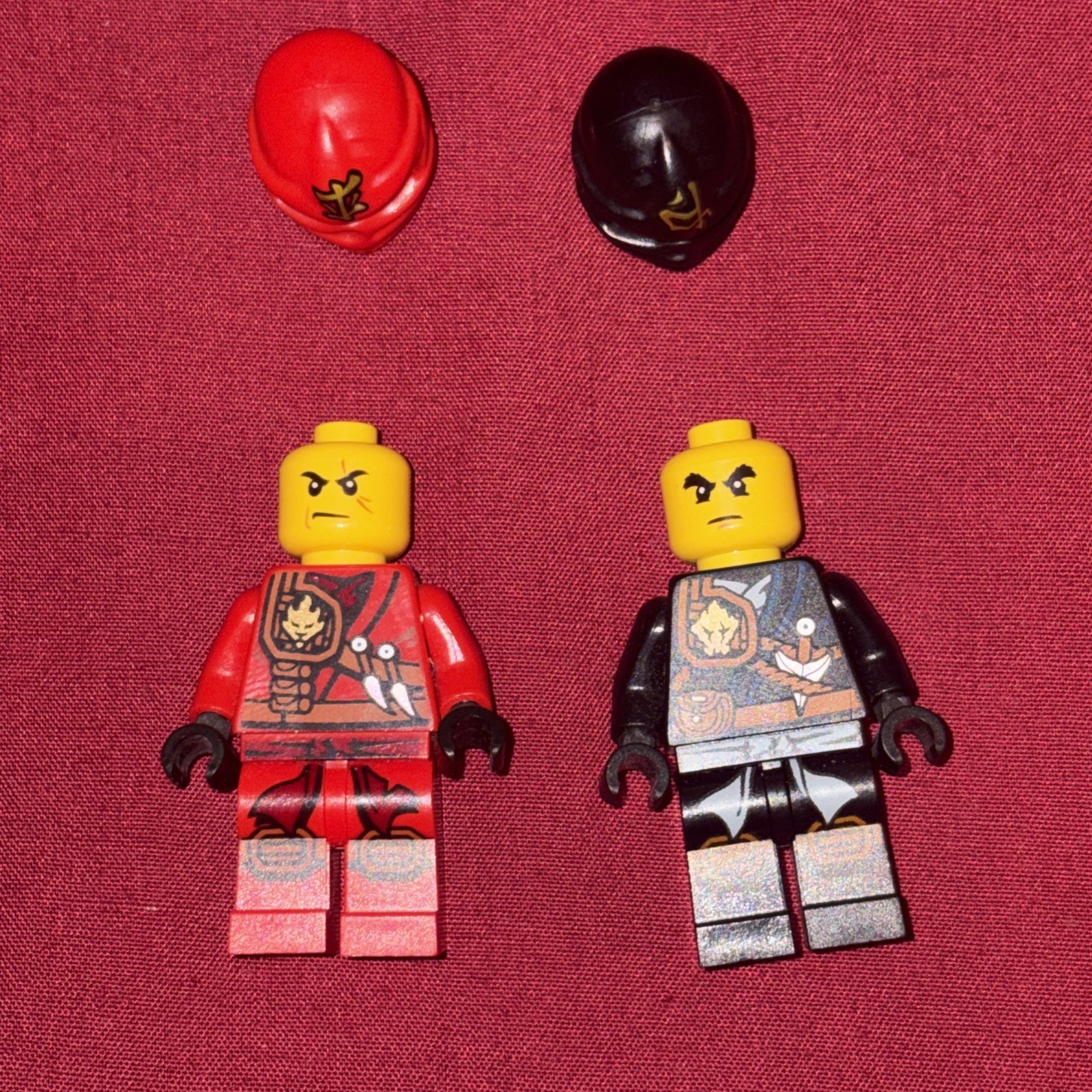 LEGO Dimensions Ninjago COLE & KAI**NO BASE**NOT MINT HAS MARKS AND WEAR