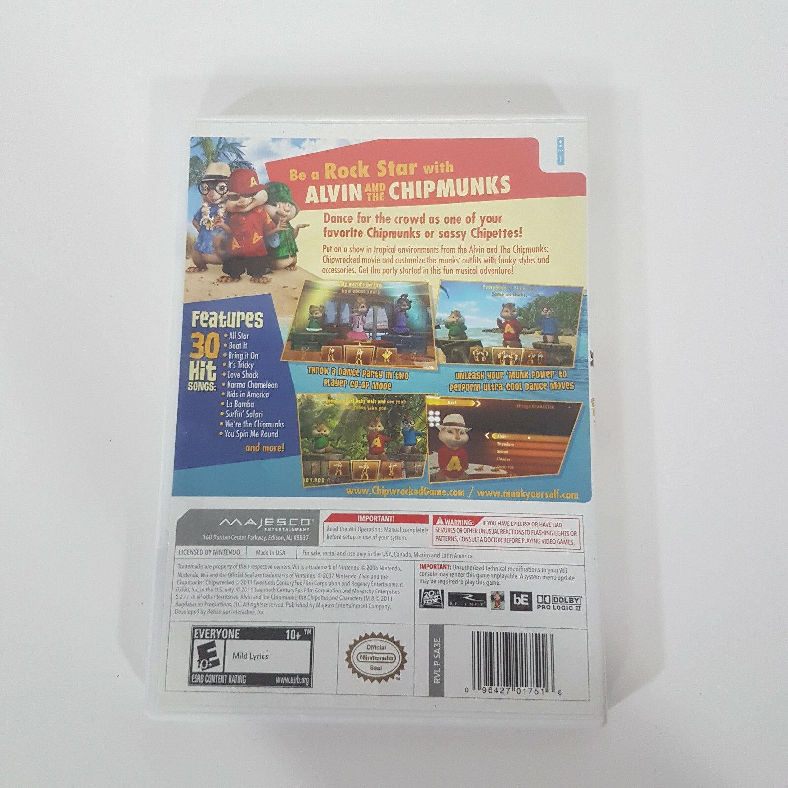 Alvin and the Chipmunks: Chipwrecked (Nintendo Wii, 2011)