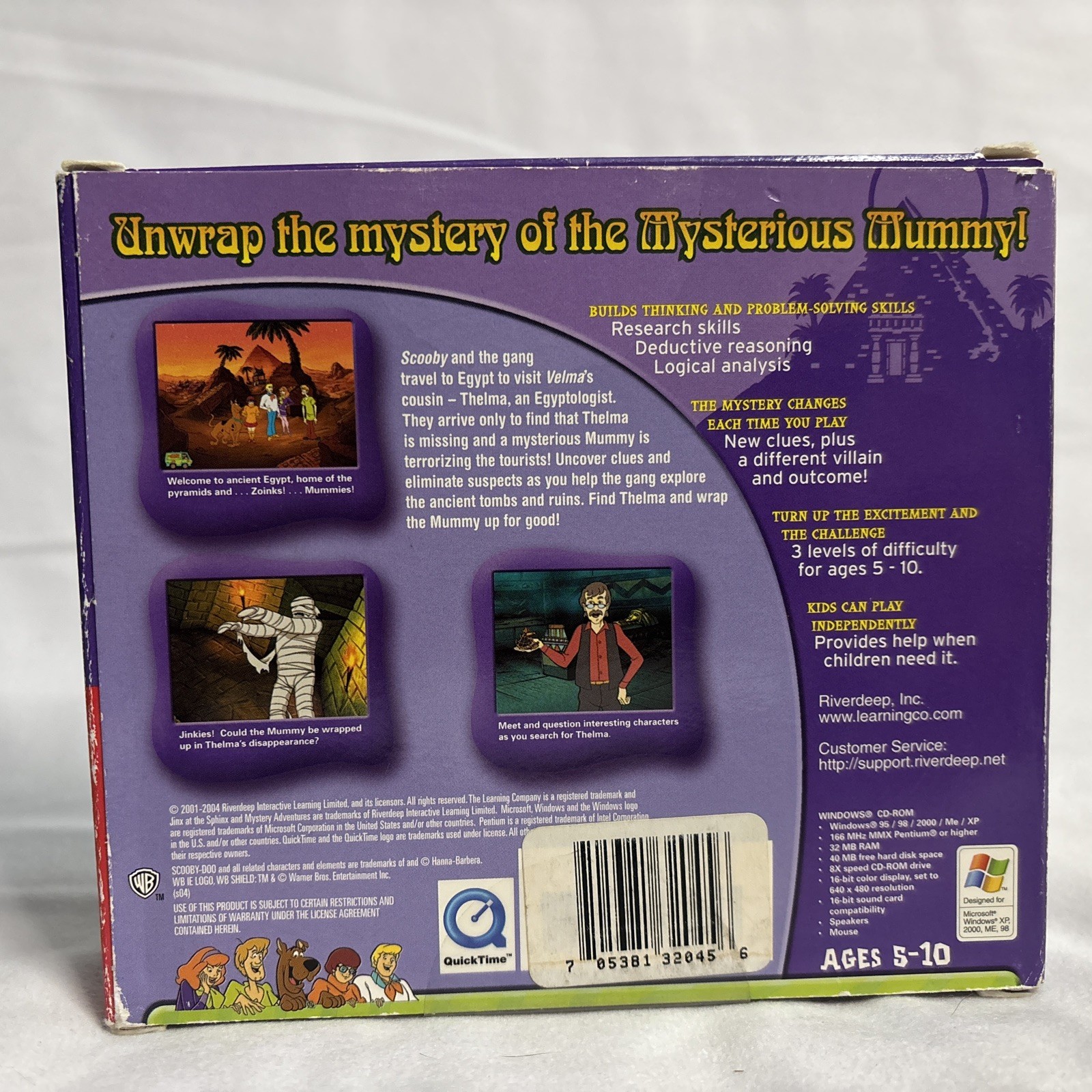 Scooby-Doo! Jinx at the Sphinx (PC) CD-ROM Windows 95/98/2000/ME/XP