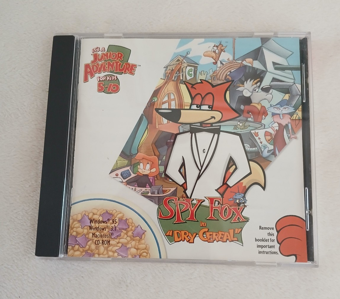 Vintage 1999 Spy Fox 2 Some Assembly Required Complete CD Big Box + Spy Fox 1 CD