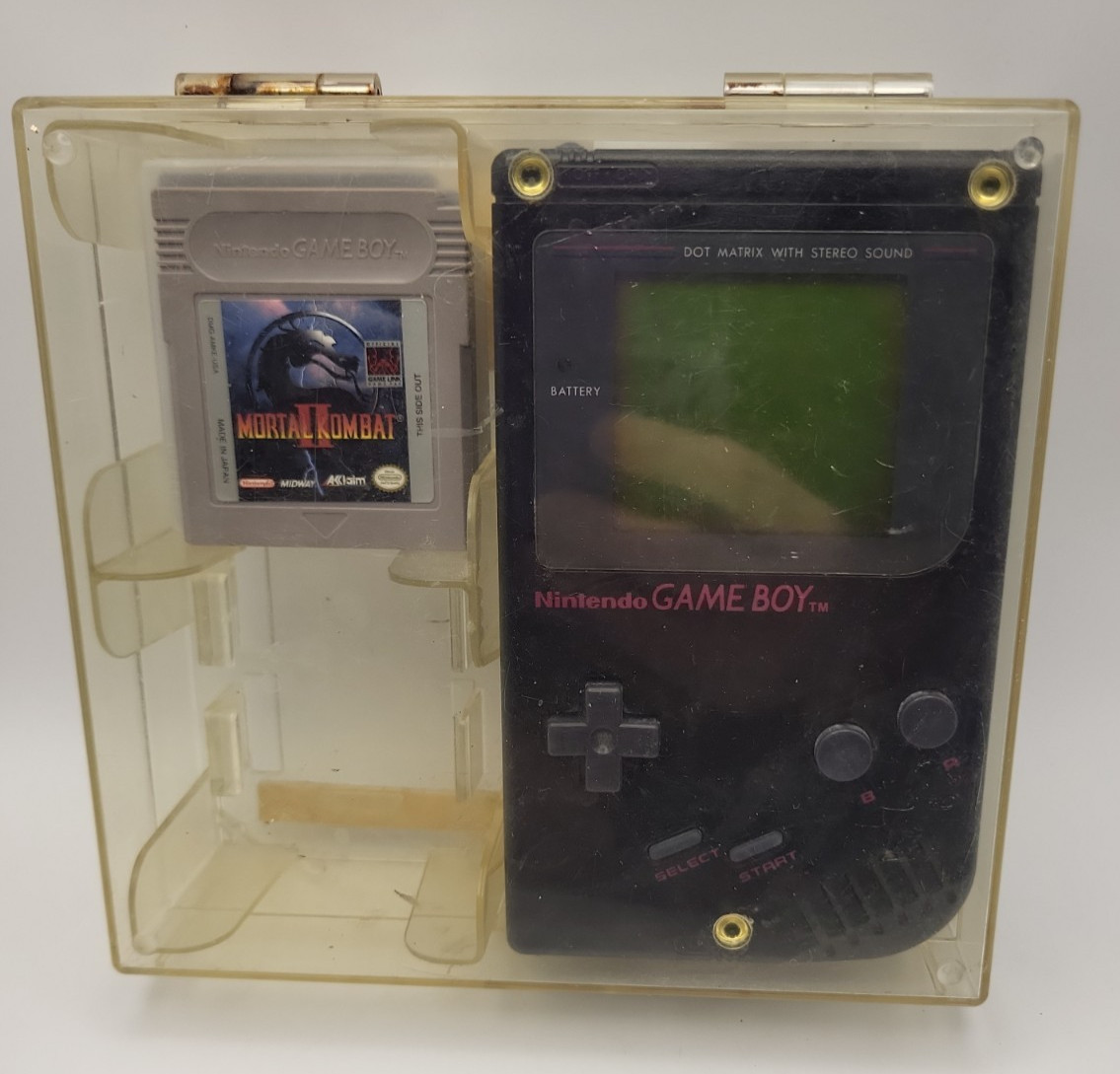 Nintendo Game Boy Original DMG‑01 Lot – Tested – Case + DMG‑07 + F‑1 Race + MKII