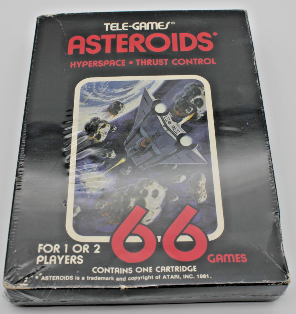 “Asteroids” 1981 Sears Tele-Games – Atari 2600 – RESEALED