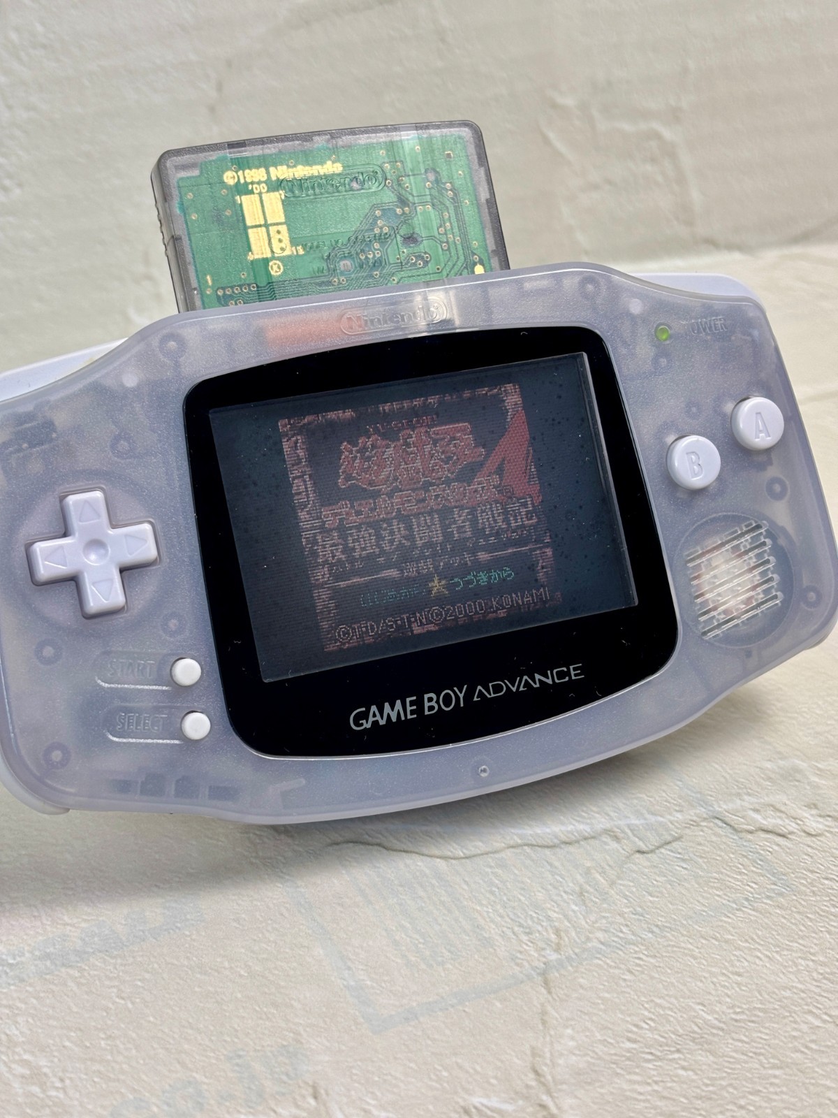 Nintendo Game Boy Advance GBA Milky Blue Console Box Manual Tested JP Import