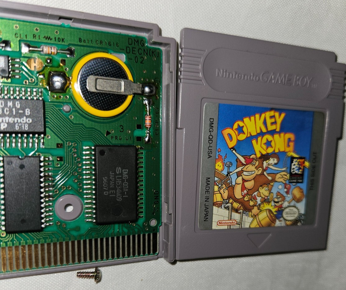Donkey Kong Cartridge Only Authentic Nintendo Game Boy DMG USA New Battery 1994