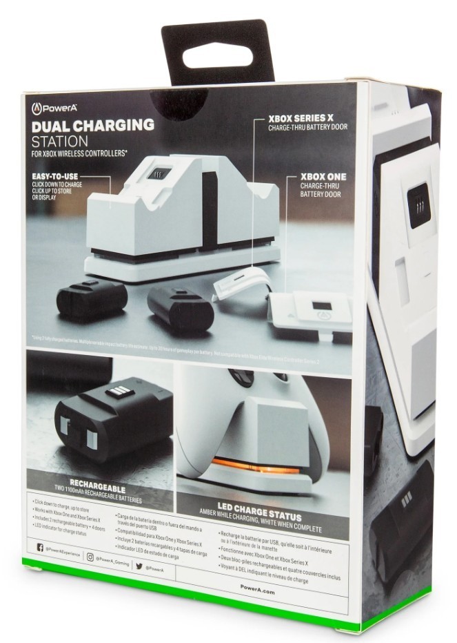 PowerA Dual Charging Station for Xbox Series X|S & Xbox One Wireless Controllers