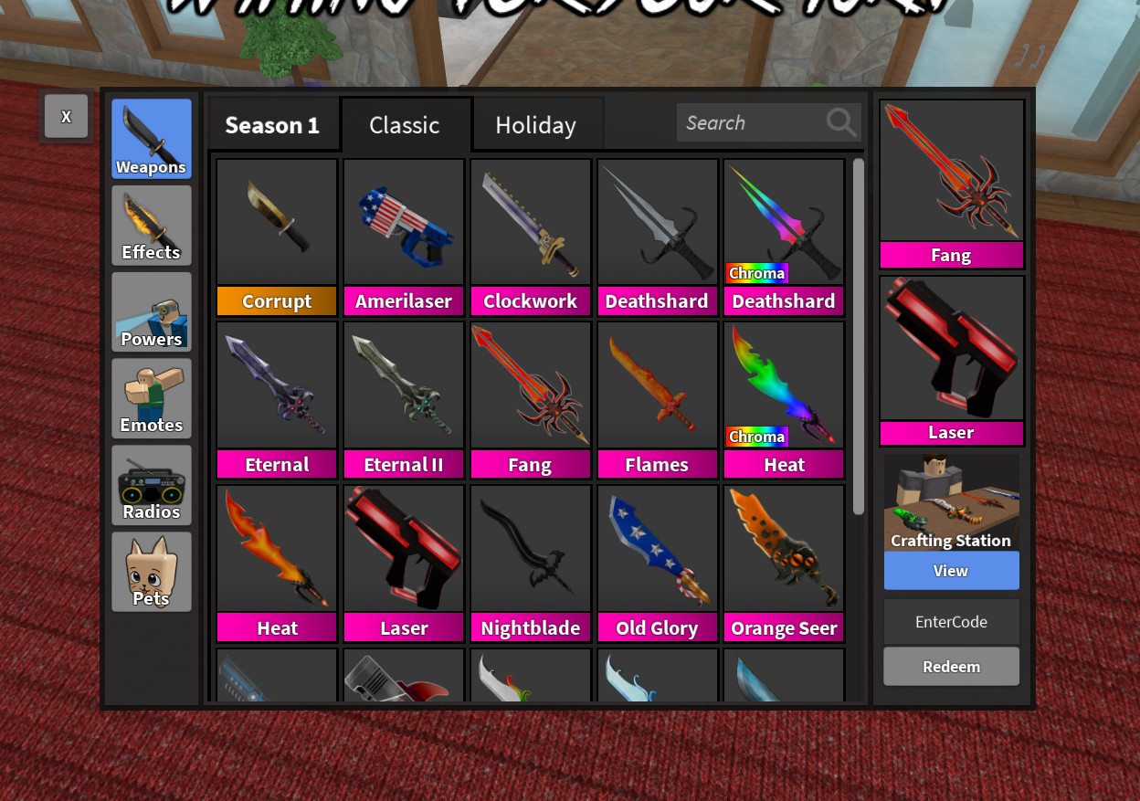 Roblox Murder Mystery 2 MM2 | Super Rare Godly Knives and Guns *50% OFF*