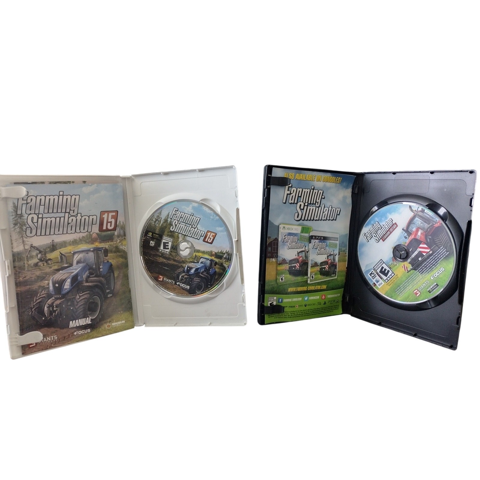 Farming Simulator PC Game Lot – FS 15 & FS 2013 Titanium Edition – Windows DVD