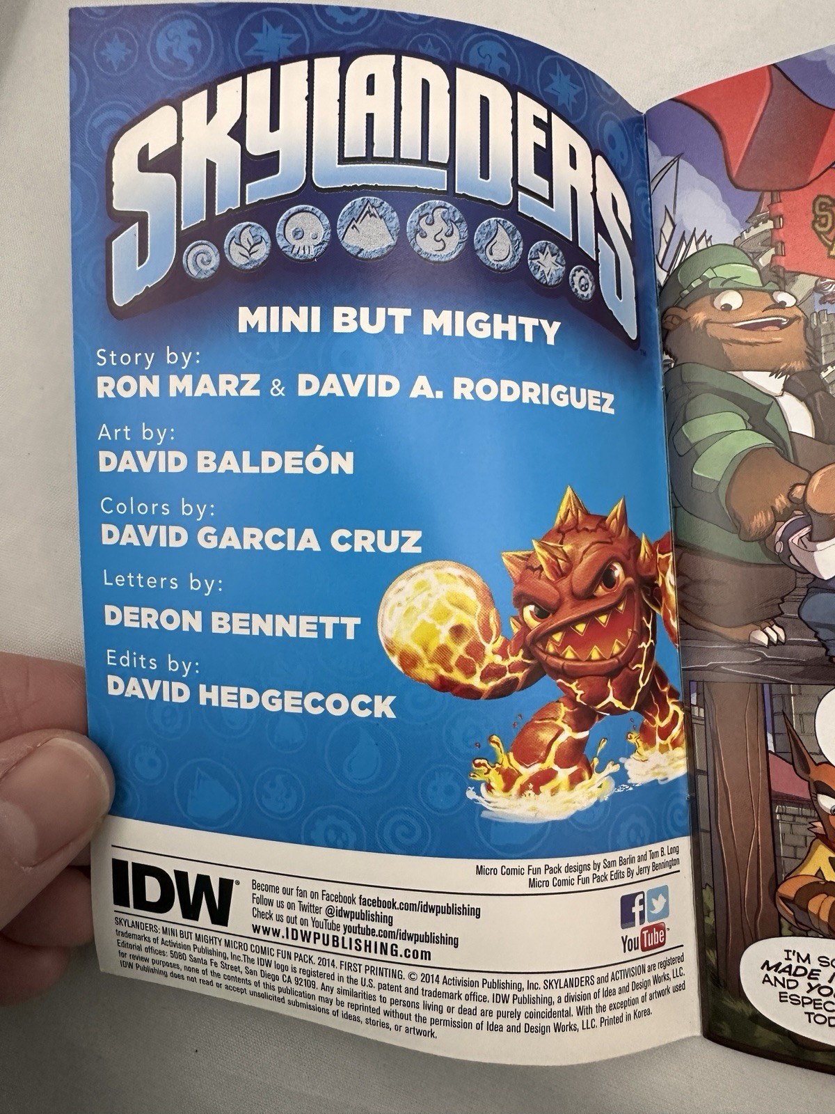 Skylanders Micro Comic Lot of 3 Books Mini But Mighty, Forgetting Flynn