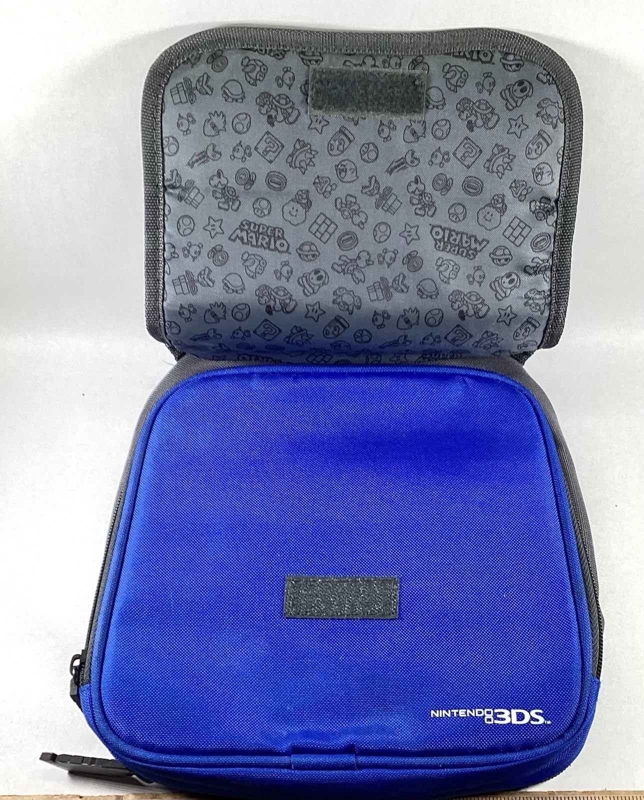 Nintendo Game Boy 3DS Super Mario Blue Travel Carry Case with Strap