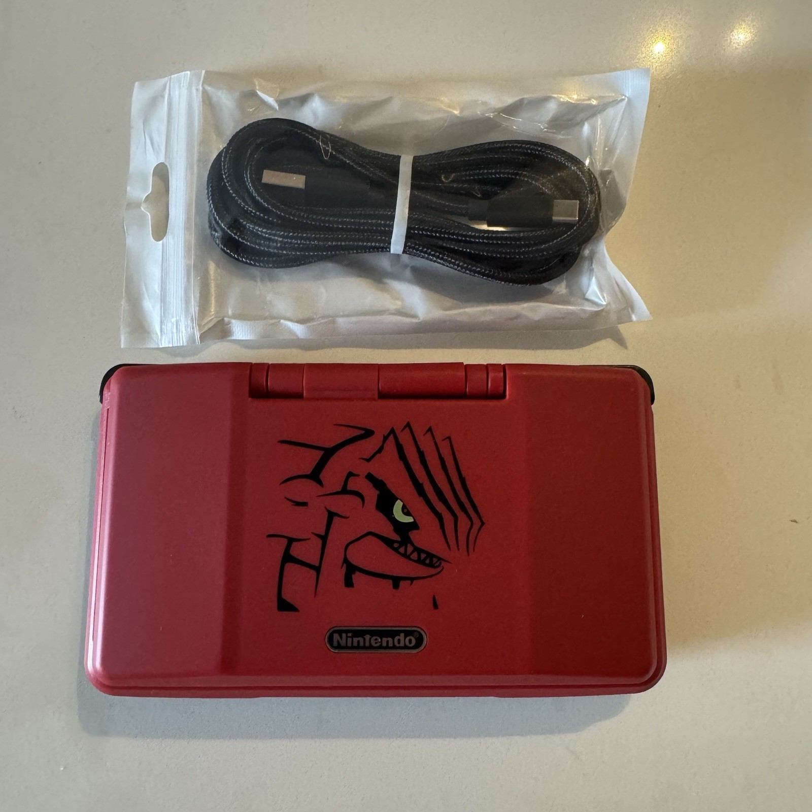 Nintendo DS With Pre-installed Loopy Capture Card, Custom Red!