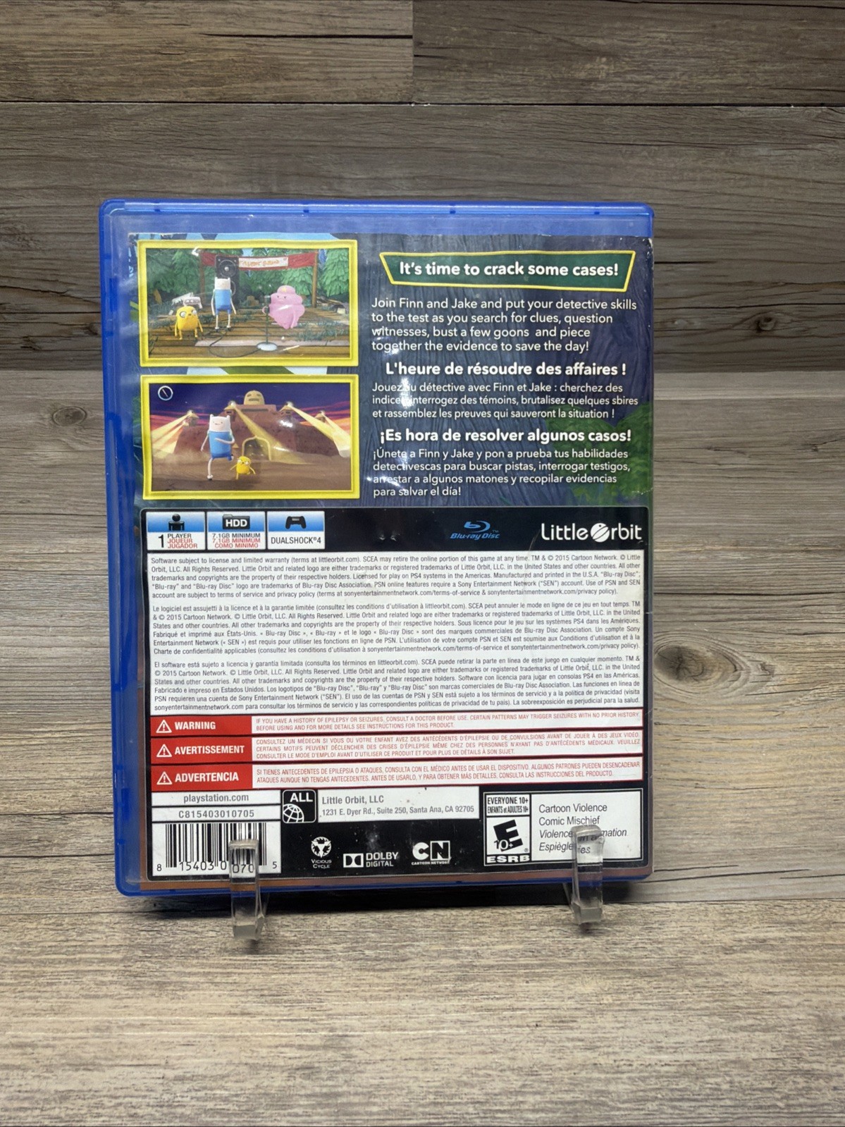 Adventure Time Finn & Jake Investigations PS4 Sony PlayStation 4 Tested Read !!!