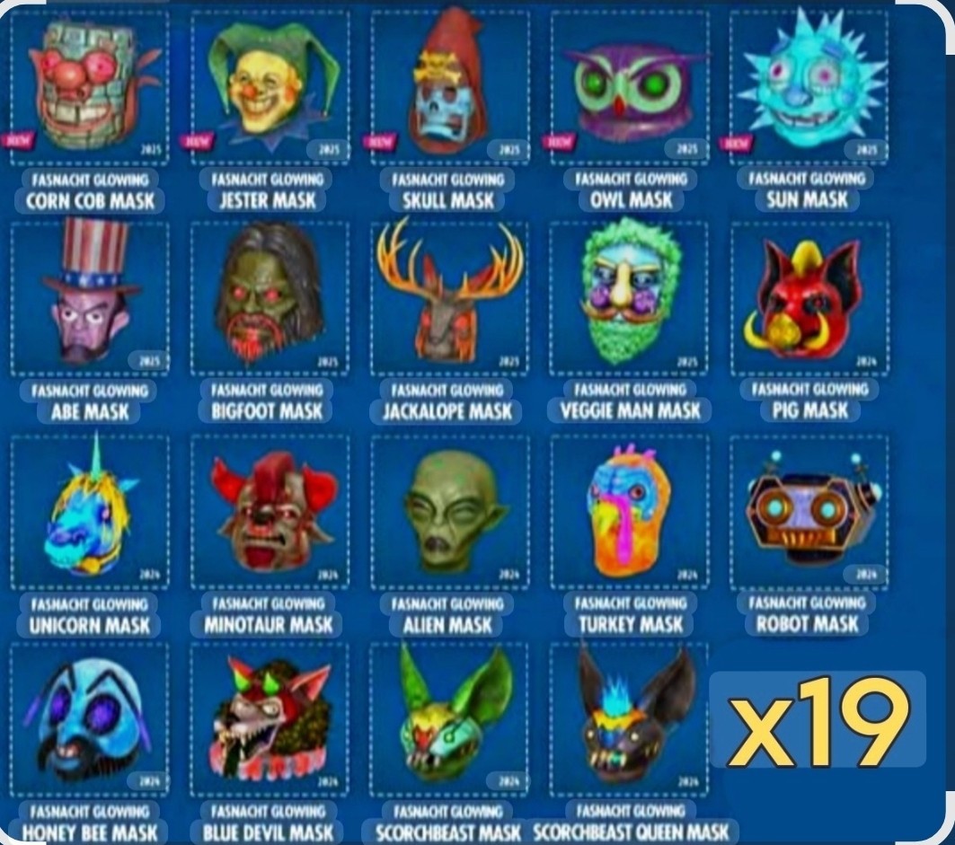 Fallout 76 Glowing Mask Set (19) Xbox