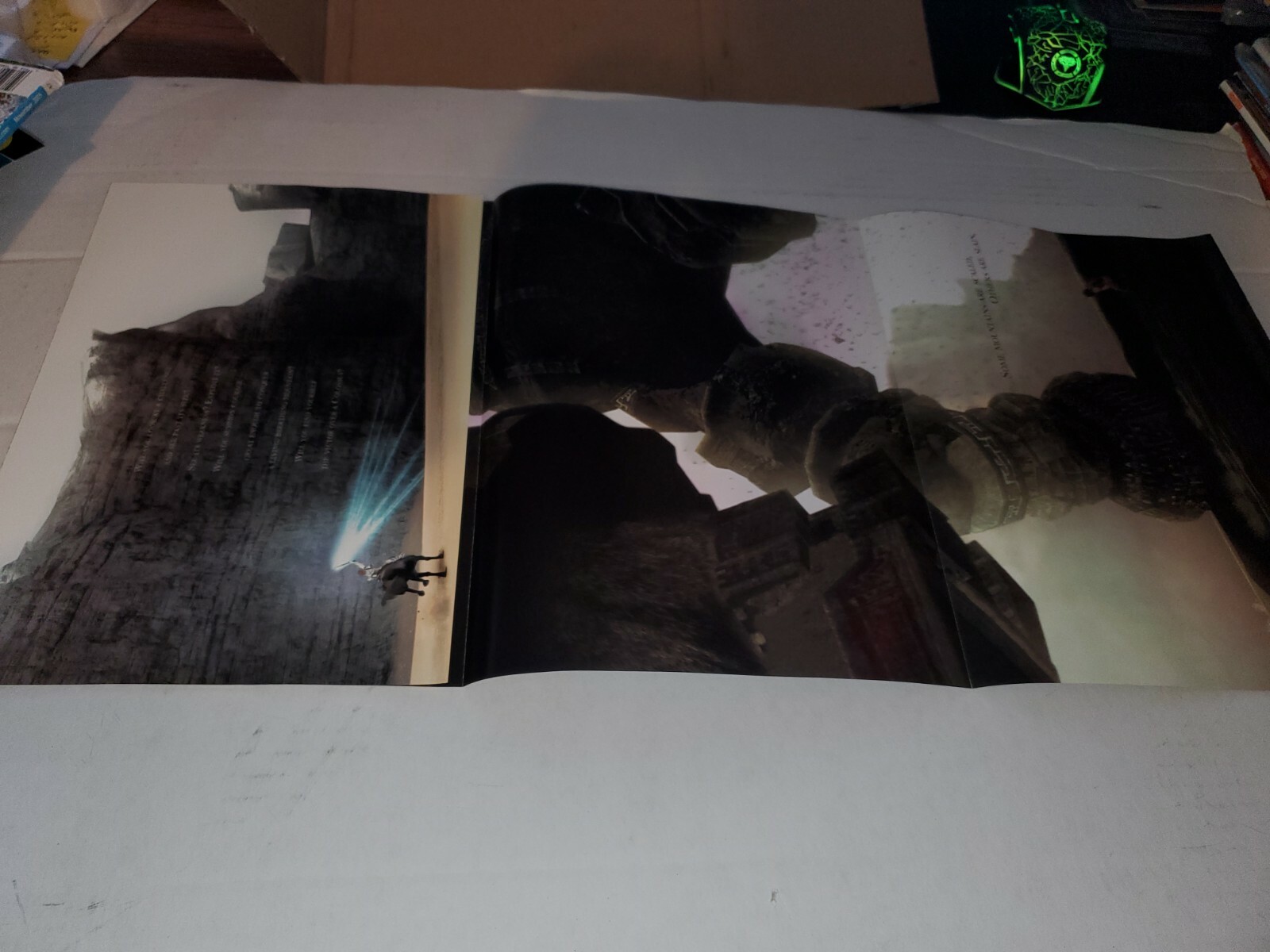 Shadow of the Colossus Playstation 2 PS2 PS1 Foldable Promo Poster Insert RARE🔥