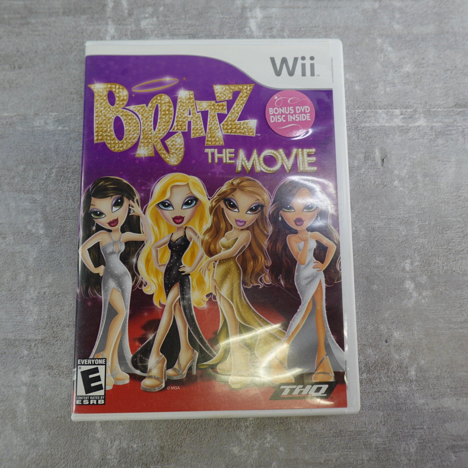 Bratz The Movie Wii CIB Nintendo Complete Manual Bonus DVD Blitz Games Fashion