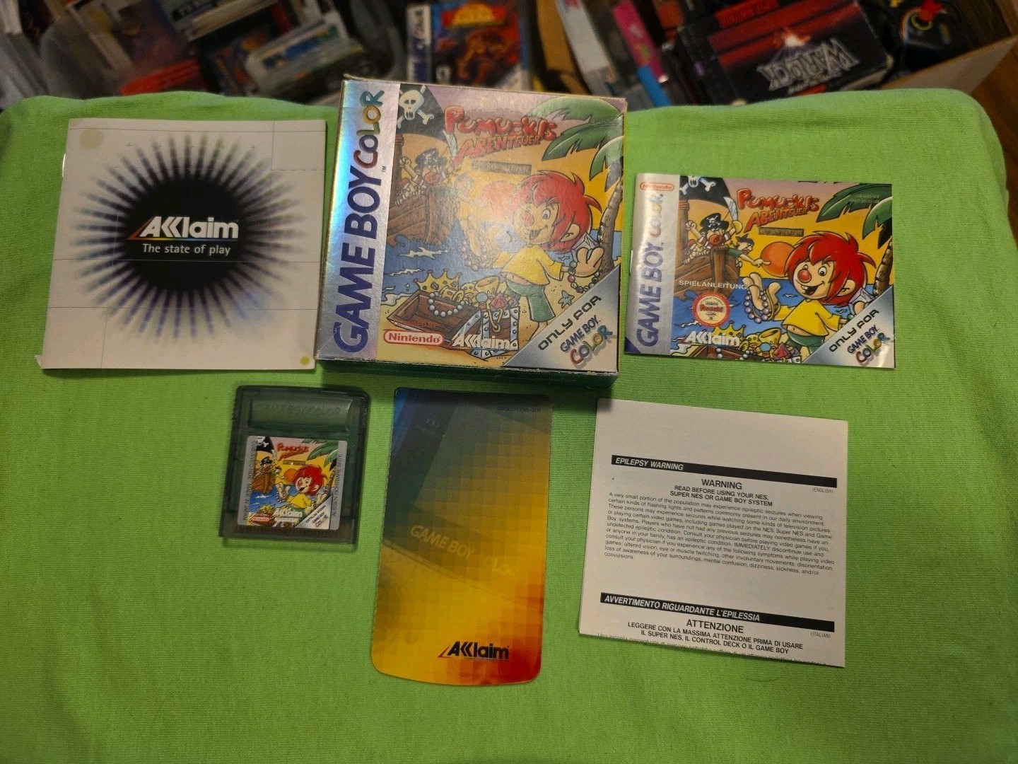 Complete CIB Gameboy GBA GBC Gameboy Color Pumuckls Abenteuer Bei Den Piraten