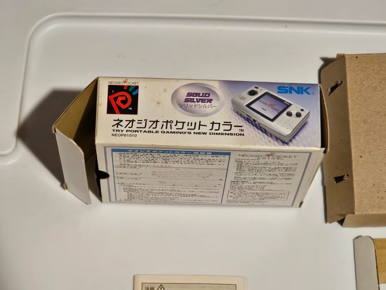 Neo Geo Pocket Color Silver Complete CIB Japanese Console Beautiful