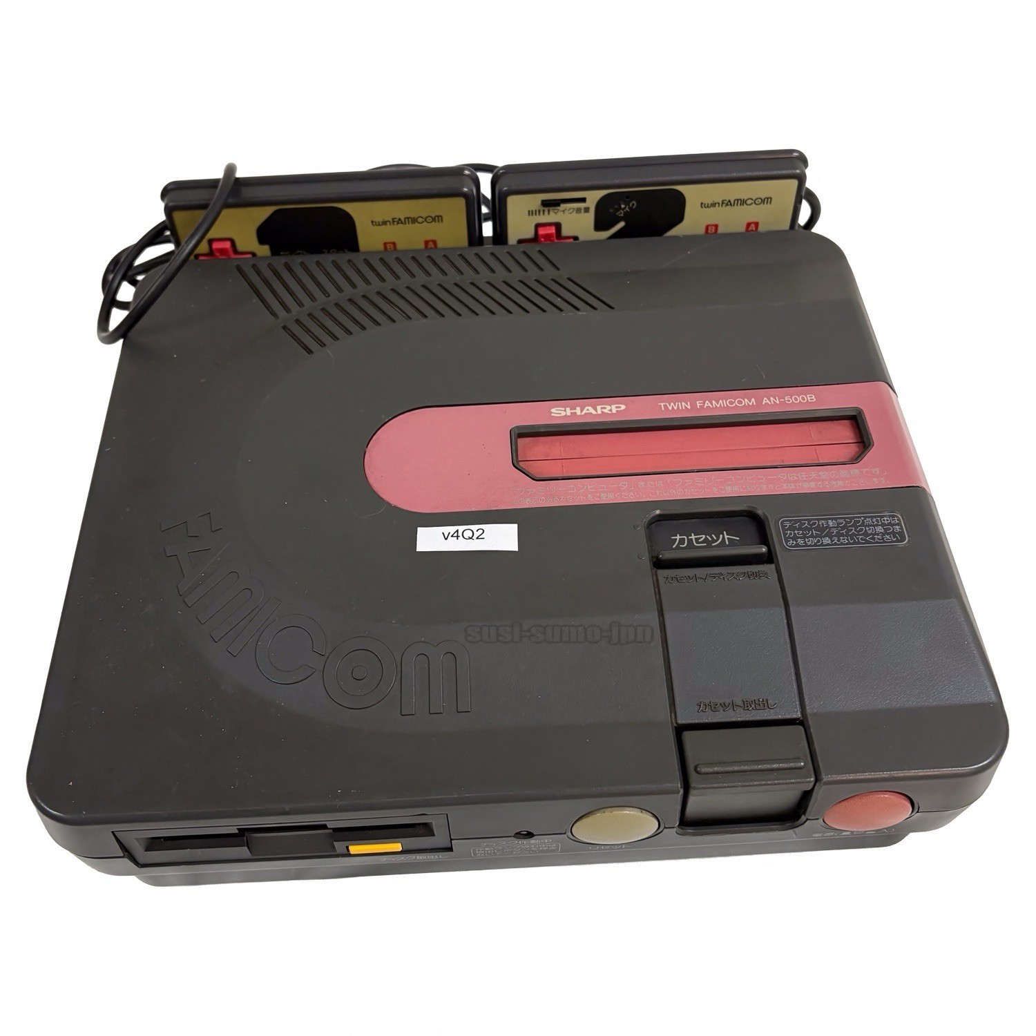 Sharp Twin Famicom Console AN-500-B Black New Belt Replaced Tested Console Only