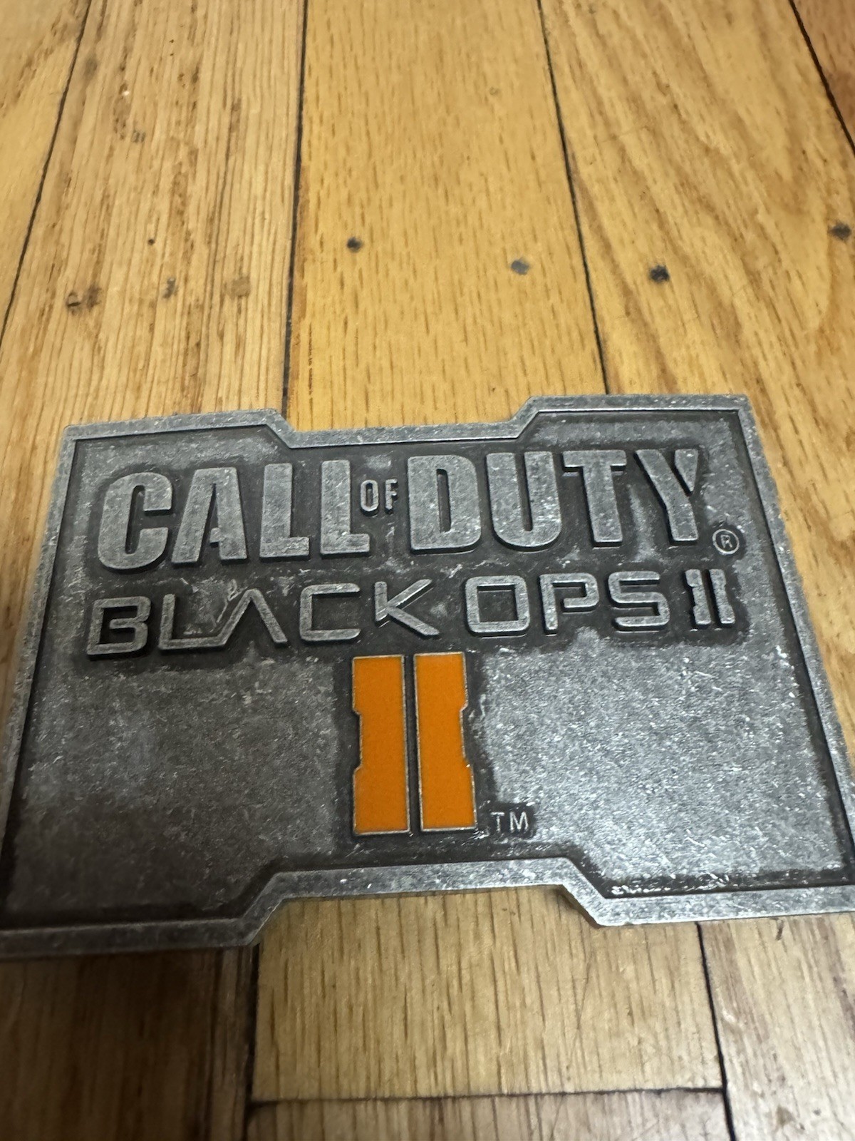 Vtg 2012 Activision Video Game Call of Duty Black Ops II Metal Belt Buckle Promo