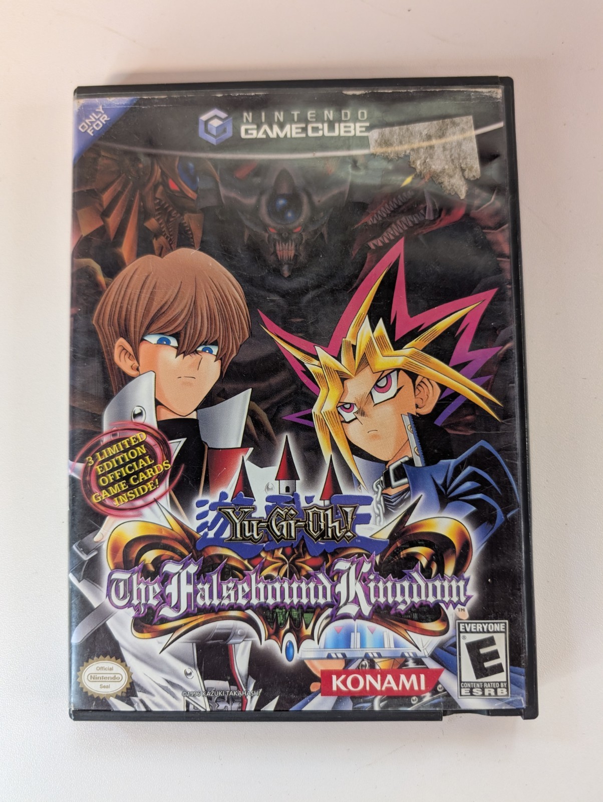 Yu-Gi-Oh Falsebound Kingdom (Nintendo GameCube, 2003) CIB W/Manual & Disc