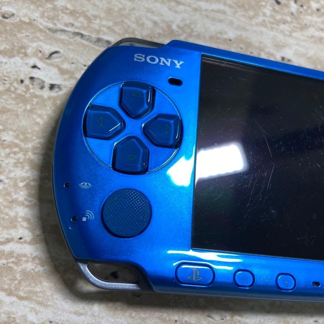 Sony PSP 3000 Vibrant Blue Complete in Box Very Good Condition 7084
