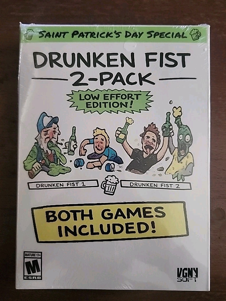 DRUNKEN FIST 2-PACK LOW EFFORT EDITION NEW SEALED 2025 Playstation 5 Limited Run