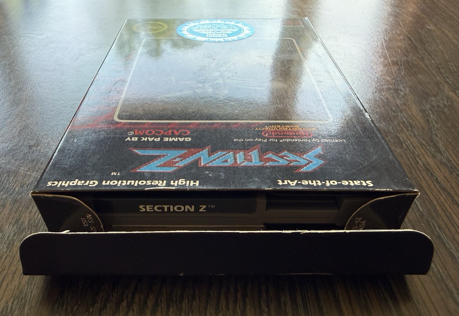 Section-Z Complete CIB Hangtab 5-Screw FIRST PRINT (Nintendo, NES 1987) VG! 🔥