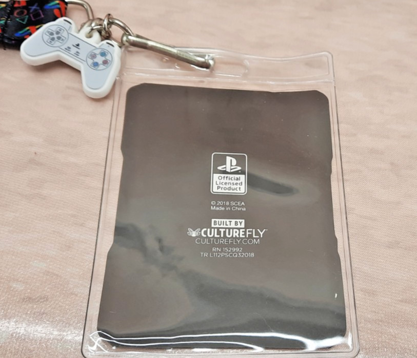 PlayStation CultureFly Lanyard Badge Holder Controller Charm New 2018