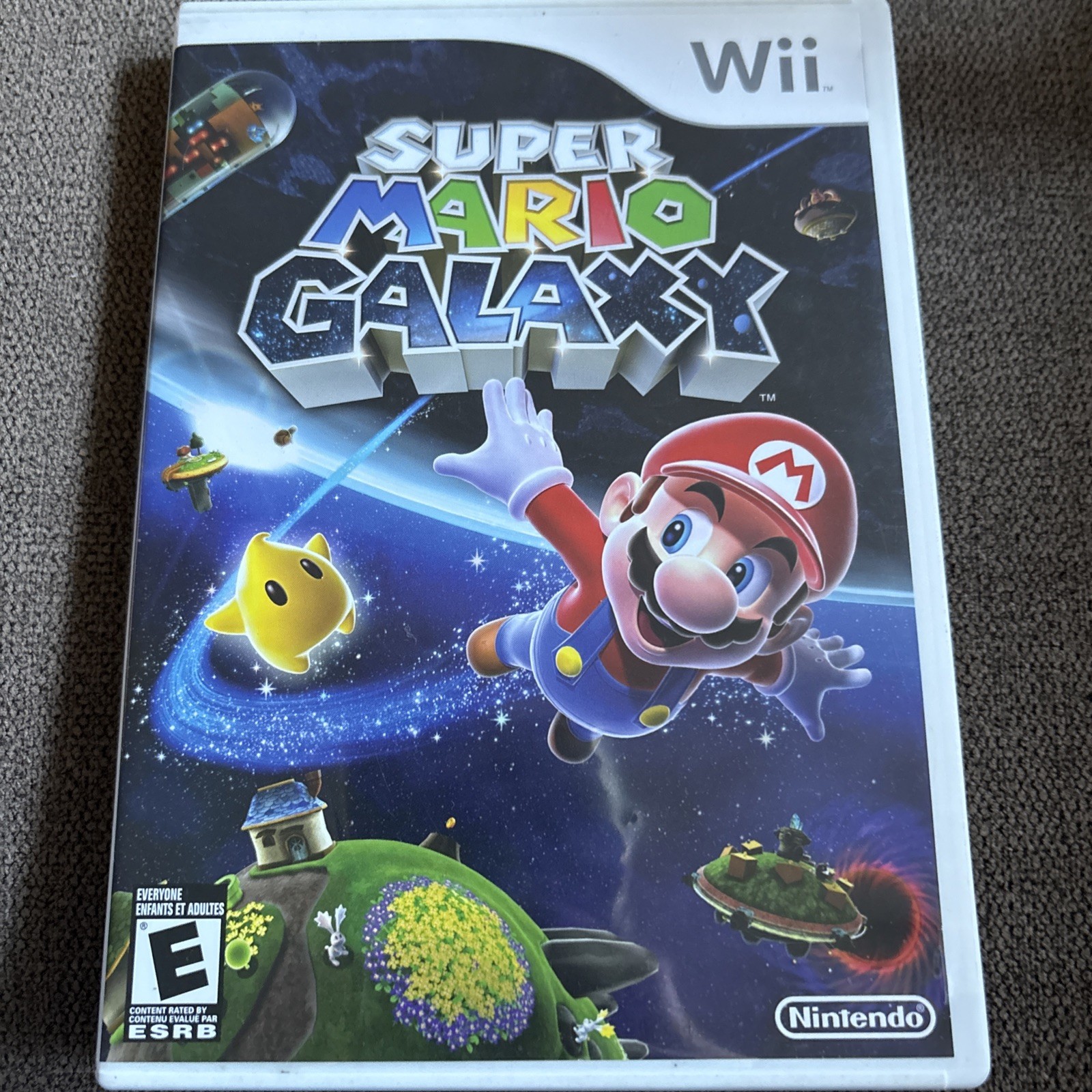 Super Mario Galaxy CIB Nintendo Wii Complete w/ Manual Tested Working. S2