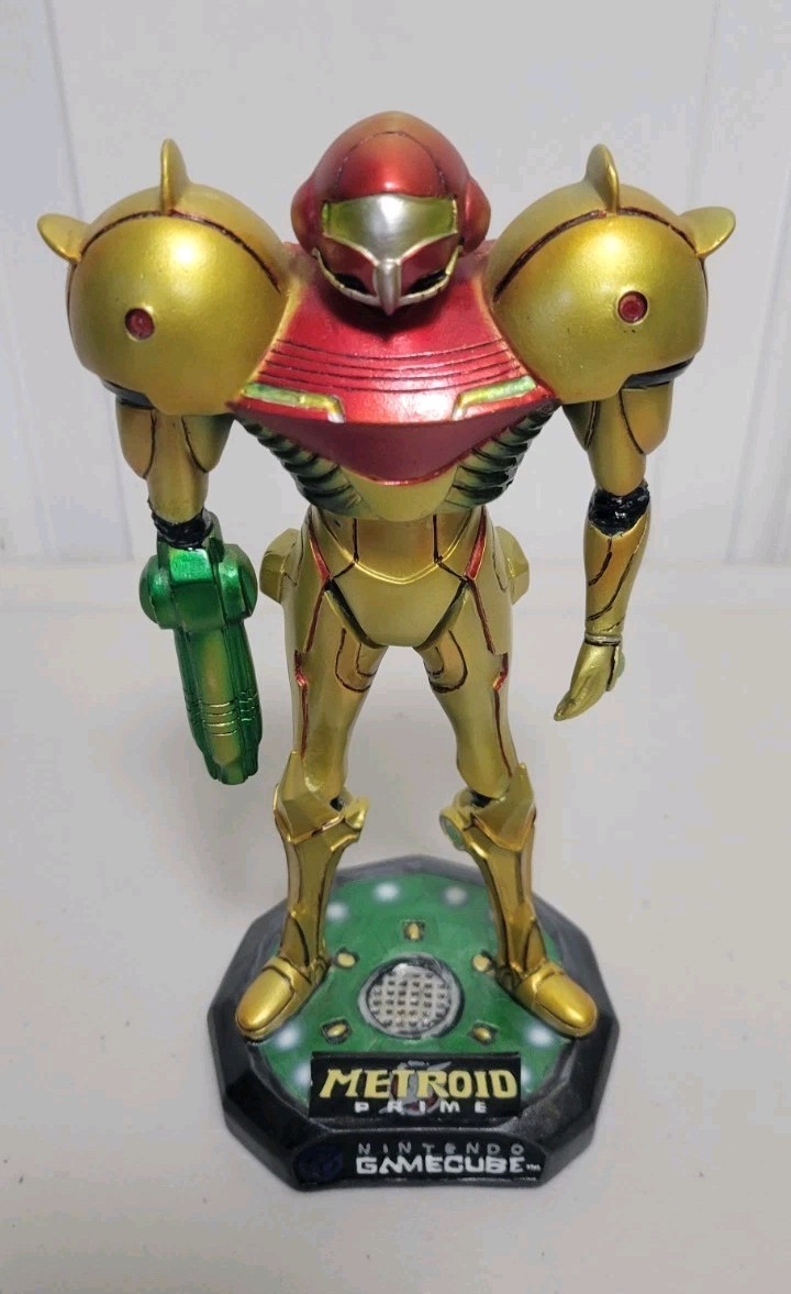 METROID PRIME BOBBLEHEAD SAMUS ARAN FIGURE Nintendo Gamecube Toysite BD&A 2002