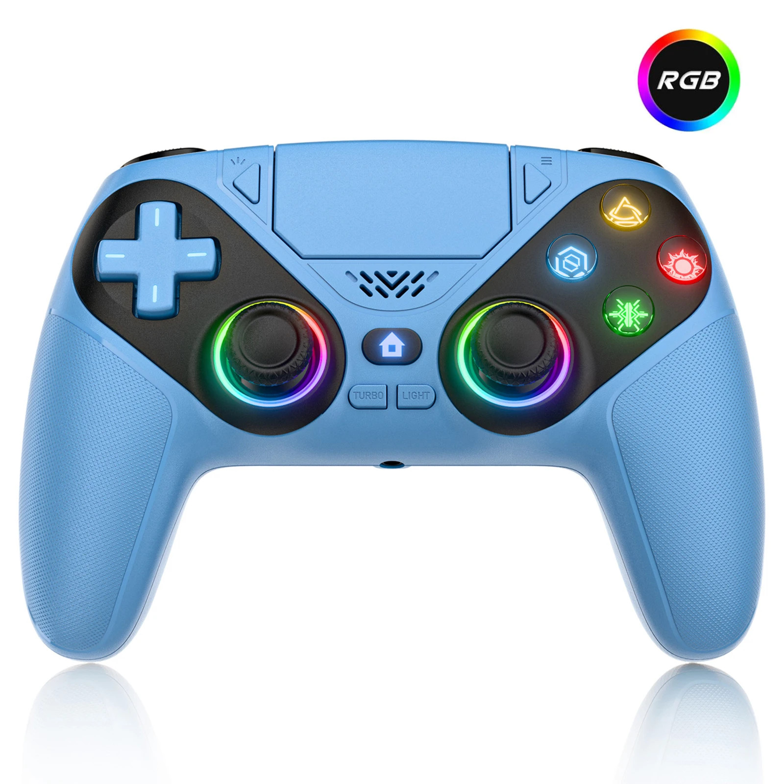 Wireless Gamepad Hall Effect Trigger RGB Turbo Vibration Programmable Button Joy