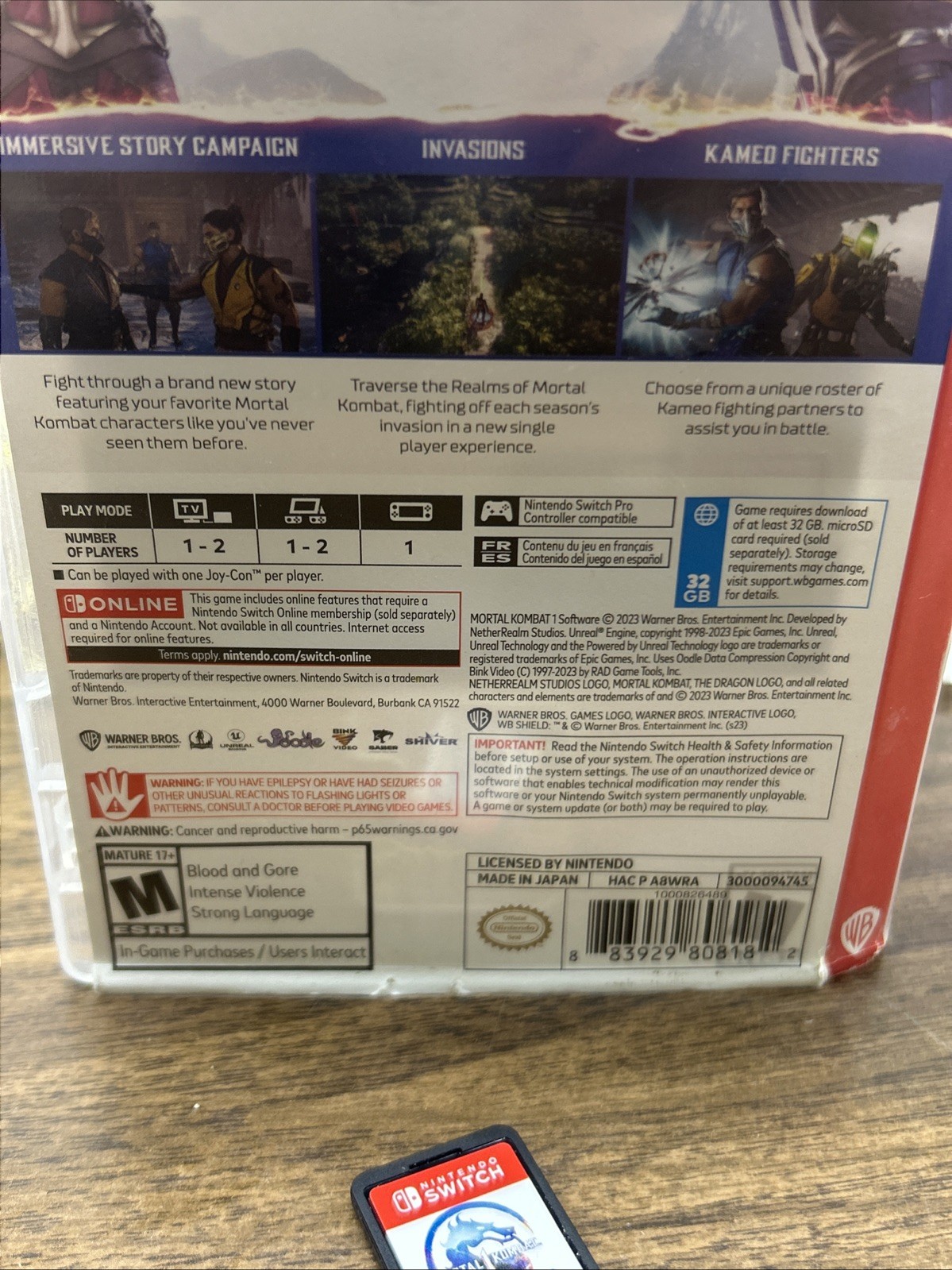 Warner Bros. Games Mortal Kombat 1 – Nintendo Switch Standard Edition