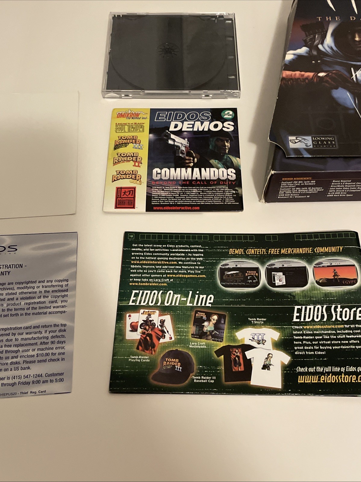 Thief Dark Project EIDOS Trapezoid Big Box PC Game W/ Demo Disk 1998