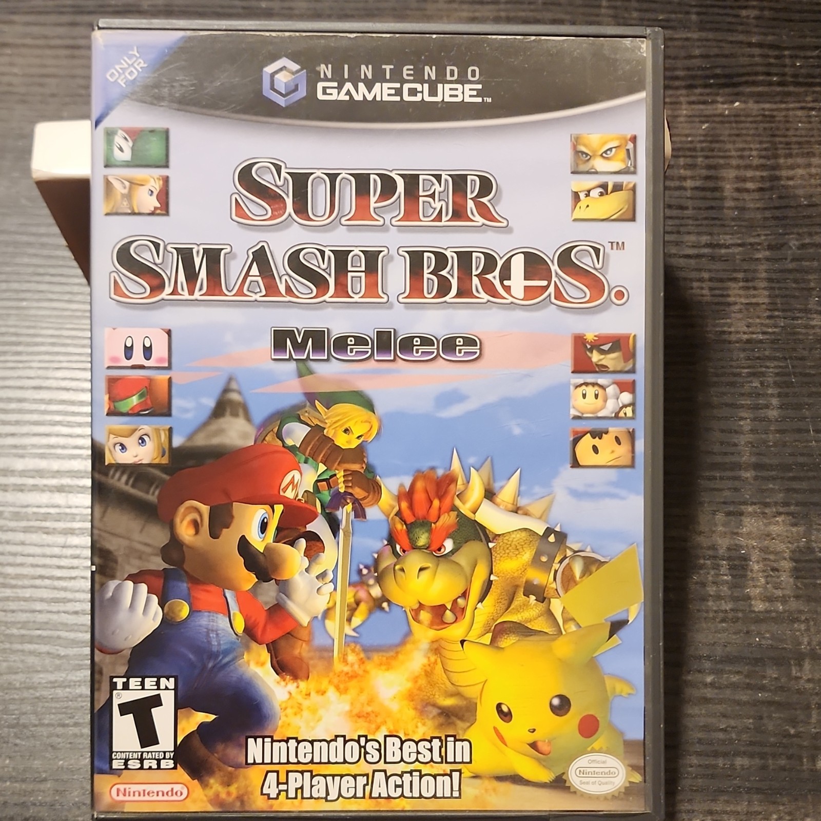 Nintendo Super Smash Bros. Melee GameCube 2001 NTSC-U/C T Complete w/ Manual