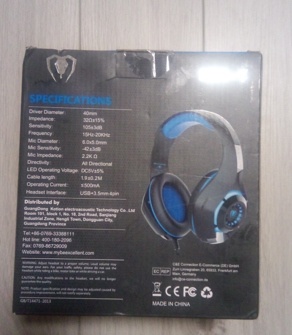 Beexcellent GM-1 Gaming Headset with Surround Sound & Noise-Isolation Microphone