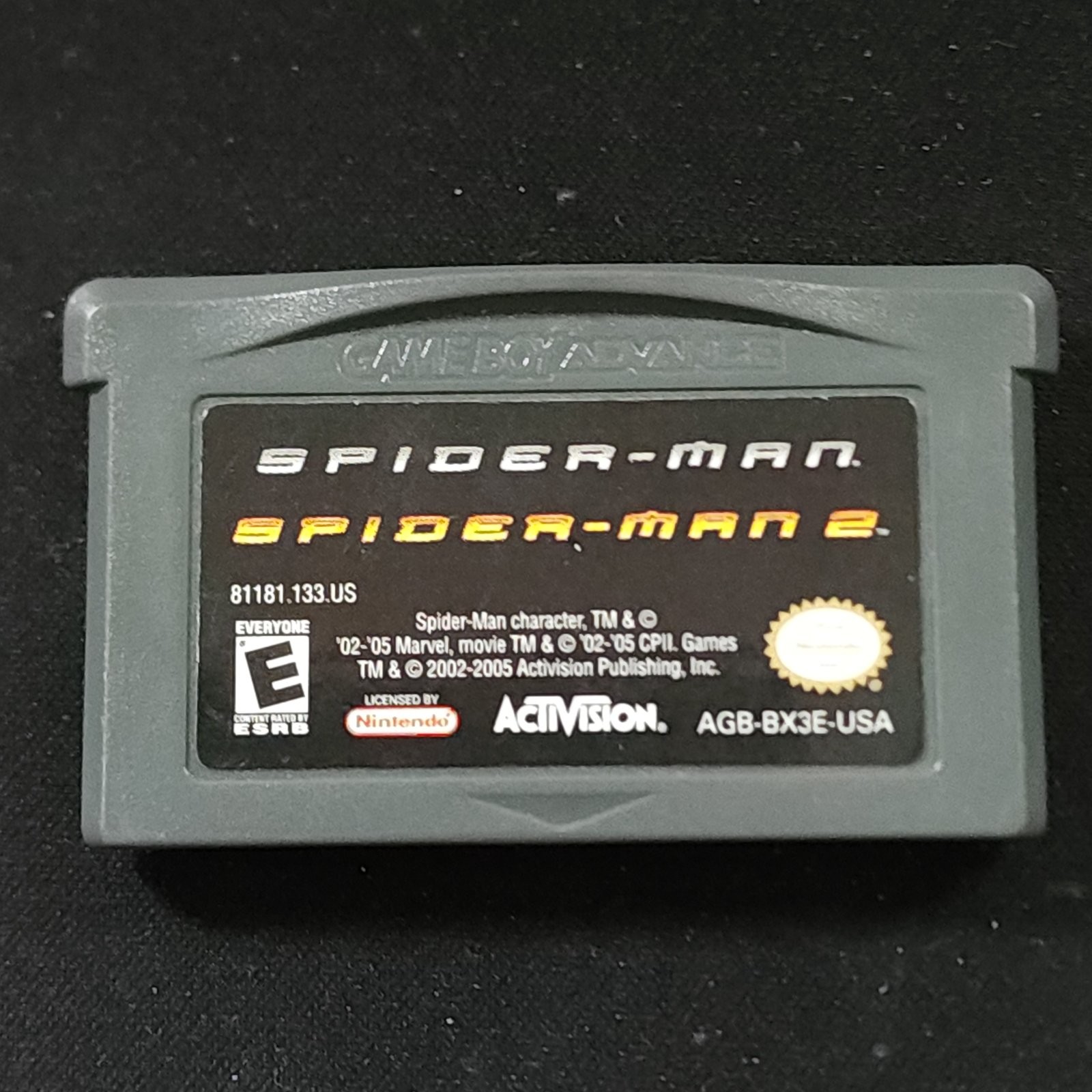 Spider-Man Double Pack 1 + 2 Game Boy Advance Game Only NTSC-U/C Tested