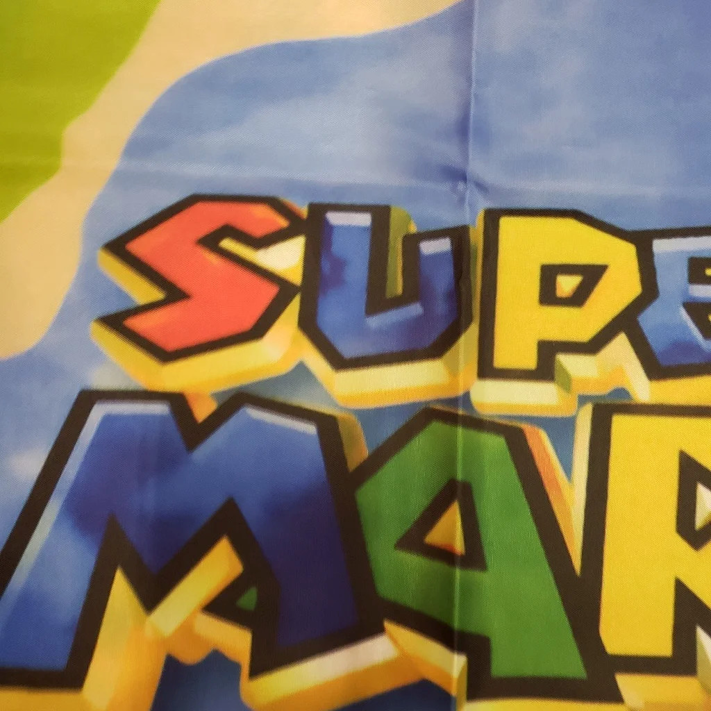 Super Mario 64 Wall Flag Banner Tapestry 2 x 3 Ft, N64