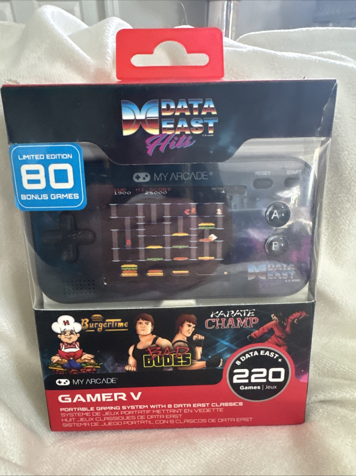 Data East Hits Arcade Gamer V – Handheld Gaming System – 220 Retro Style Games!