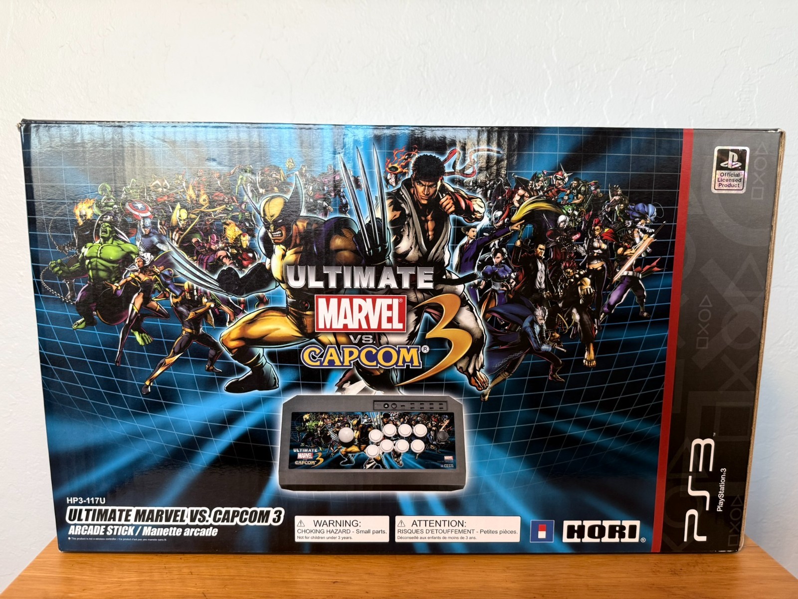 Ultimate Marvel vs Capcom 3 Hori Arcade Stick PS3, 8-way gate included